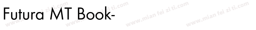 Futura MT Book字体转换